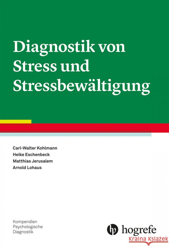 Diagnostik von Stress und Stressbewältigung  9783801720100 Hogrefe Verlag - książka