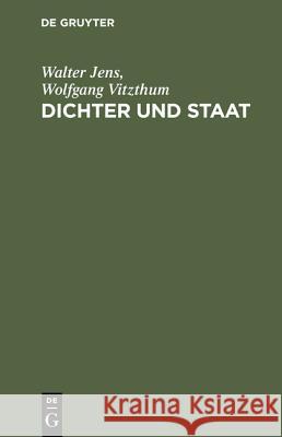 Dichter und Staat Jens, Walter 9783110132076 De Gruyter - książka