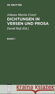 Dichtungen in Versen und Prosa Heß, David 9783111229133 De Gruyter - książka