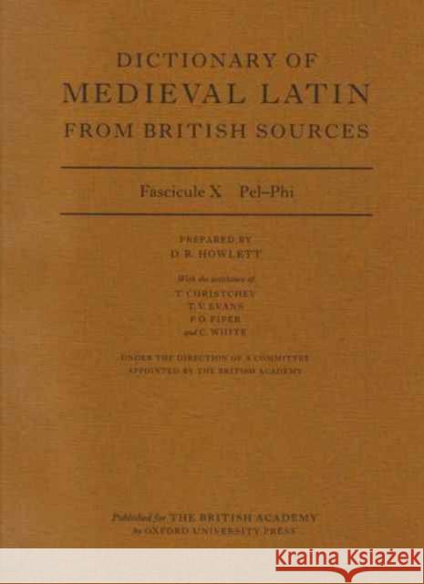 Dictionary of Medieval Latin from British Sources: Fascicule I: A-B  9780197259481 Oxford University Press - książka