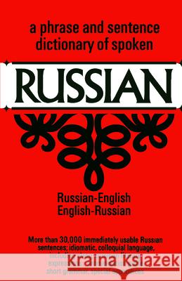 Dictionary of Spoken Russian United States War Department             U S War Department                       U. S. War Dept 9780486204963 Dover Publications - książka