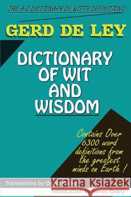 Dictionary of Wit and Wisdom Gerd D 9780648167600 Tenth Street Press - książka