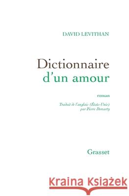 Dictionnaire D Un Amour Levithan-D 9782246778714 Grasset - książka