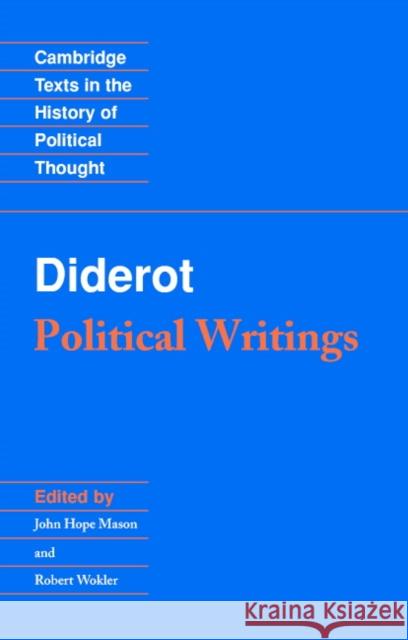 Diderot: Political Writings Denis Diderot 9780521369114  - książka