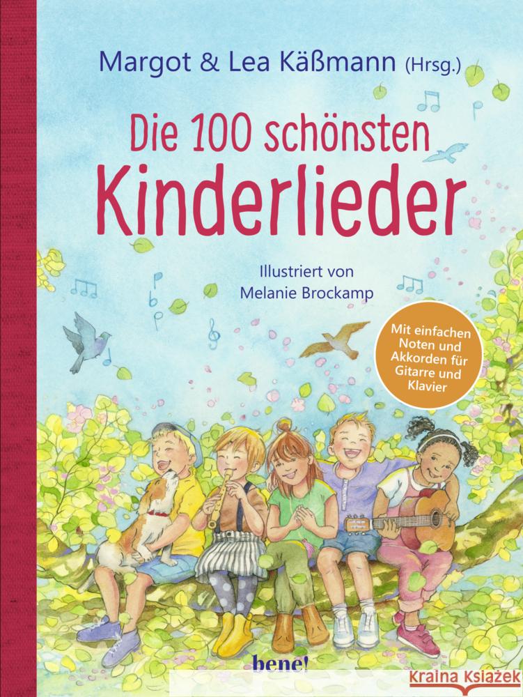 Die 100 schönsten Kinderlieder - Mit einfachen Noten und Akkorden für Gitarre und Klavier  9783963401275 bene! Verlag - książka