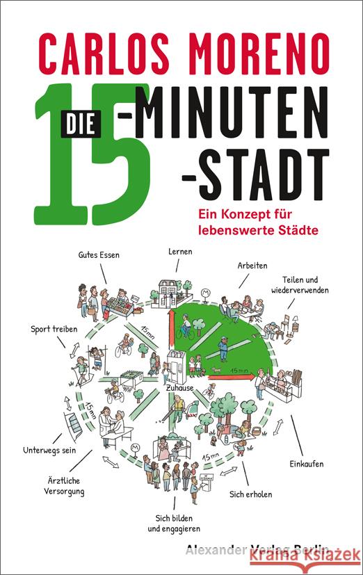 Die 15-Minuten-Stadt Moreno, Carlos 9783895816215 Alexander Verlag - książka