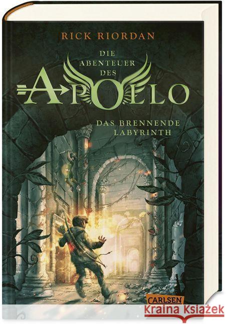 Die Abenteuer des Apollo - Das brennende Labyrinth Riordan, Rick 9783551556905 Carlsen - książka