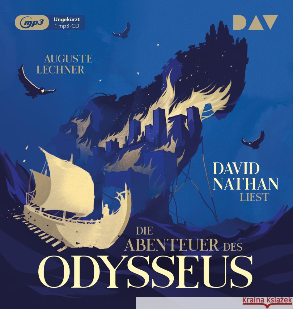 Die Abenteuer des Odysseus, 1 Audio-CD, 1 MP3 Lechner, Auguste 9783742418692 Der Audio Verlag, DAV - książka