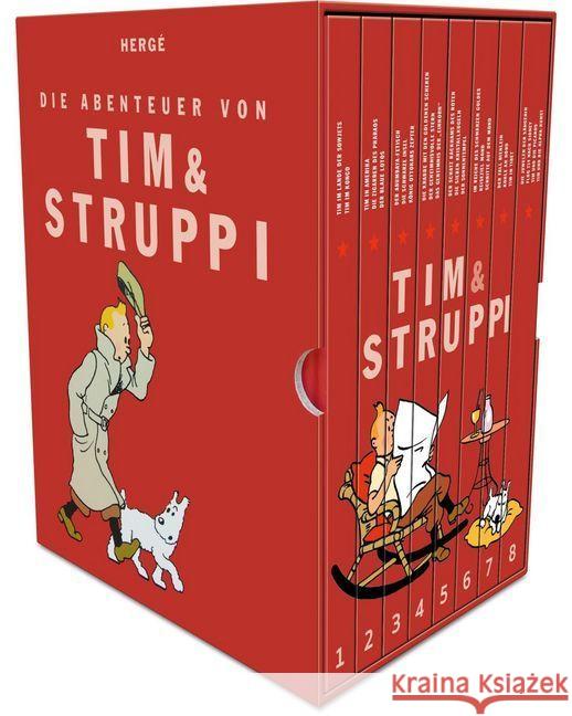 Die Abenteuer von Tim und Struppi, 8 Bde. : Alle Comics im hochwertigen Schuber! Hergé 9783551714701 Carlsen - książka