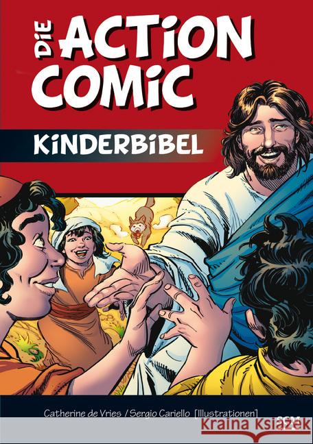 Die Action-Comic-Kinderbibel Vries, Catherine de 9783417288391 SCM R. Brockhaus - książka