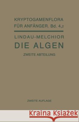 Die Algen Gero Lindau Hans Melchior 9783662386231 Springer - książka