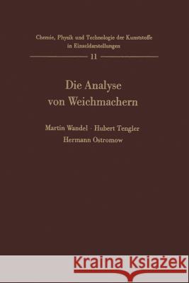 Die Analyse Von Weichmachern Martin Wandel H. Tengler H. Ostromow 9783642521058 Springer - książka