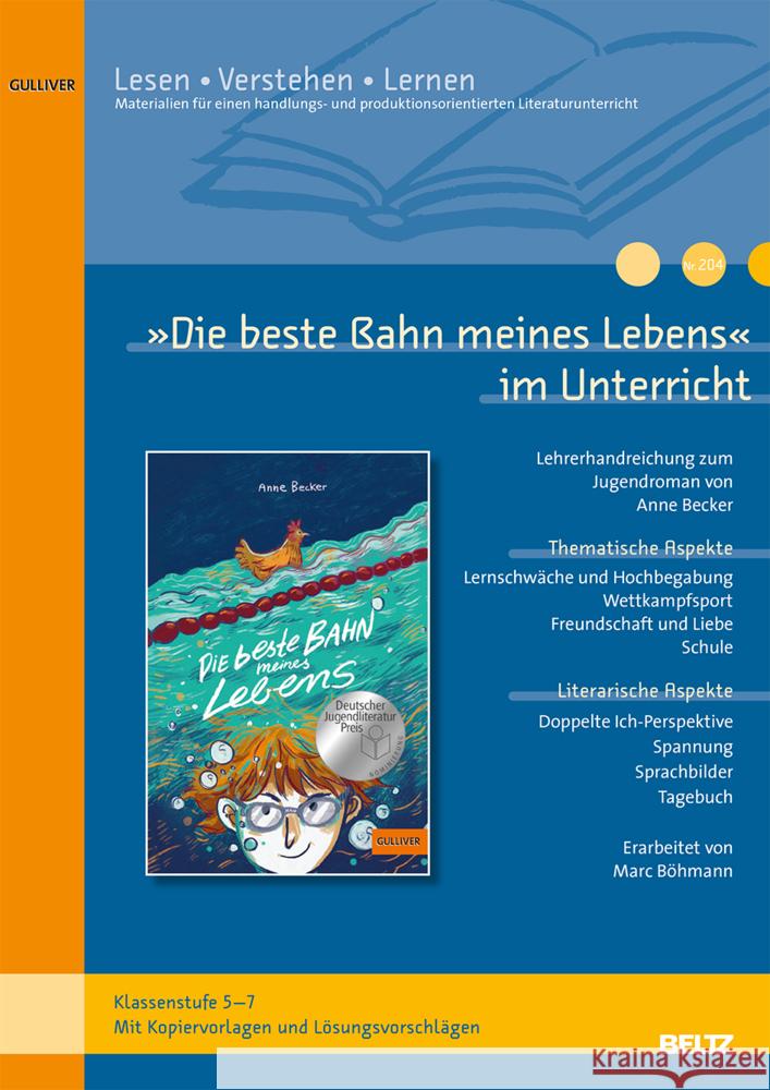 »Die beste Bahn meines Lebens« im Unterricht Böhmann, Marc 9783407720030 Beltz - książka