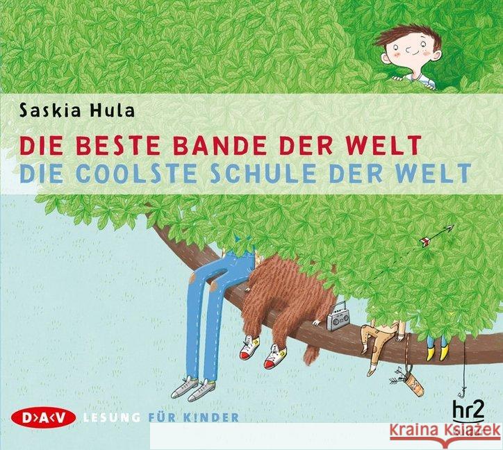 Die beste Bande der Welt / Die coolste Schule der Welt, 1 Audio-CD Hula, Saskia 9783862313532 Der Audio Verlag, DAV - książka