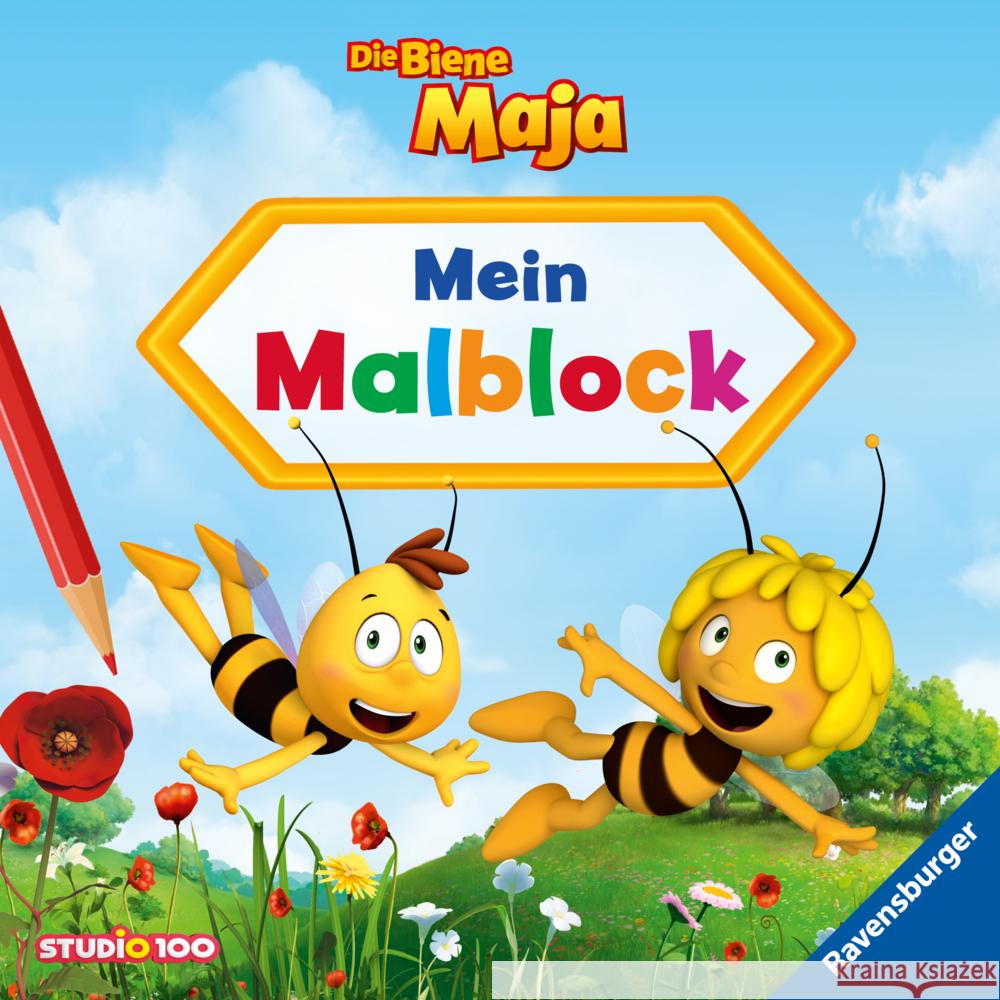 Die Biene Maja: Mein Malblock  9783473496419 Ravensburger Verlag - książka