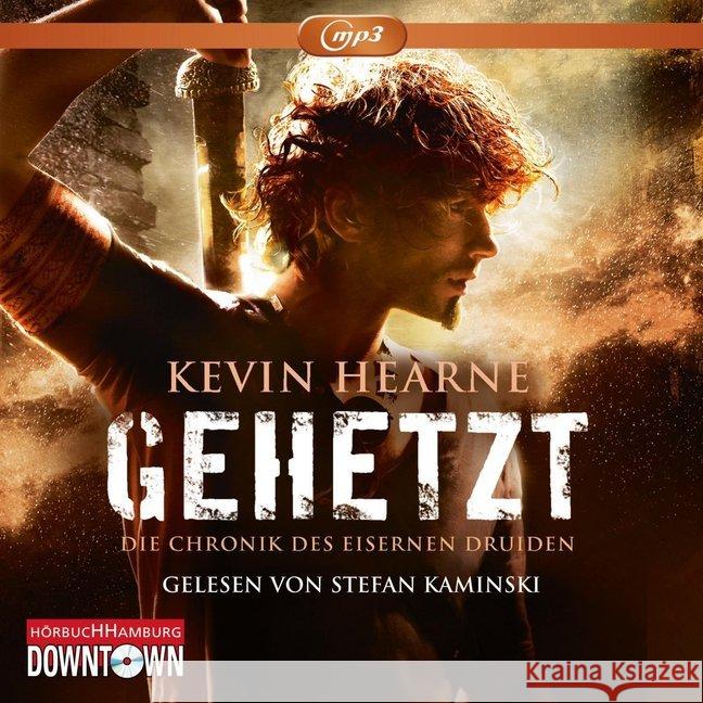 Die Chronik des Eisernen Druiden - Gehetzt, 1 MP3-CD : Ungekürzte Ausgabe Hearne, Kevin 9783869091556 Downtown - książka