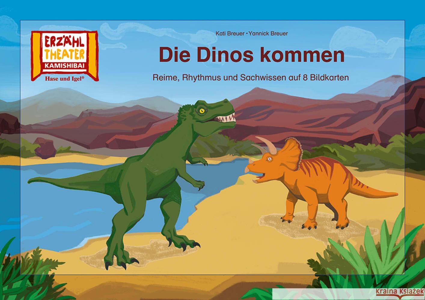 Die Dinos kommen / Kamishibai Bildkarten Breuer, Kati, Breuer, Yannick 4260505832728 Hase und Igel - książka