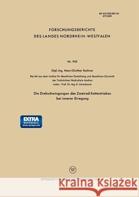 Die Drehschwingungen Des Zweirad-Kettentriebes Bei Innerer Erregung Rachner, Hans-Günther 9783663157021 Vs Verlag Fur Sozialwissenschaften - książka