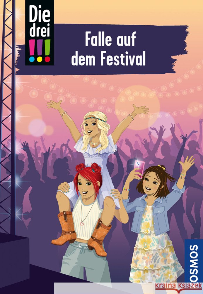 Die drei !!!, 118, Falle auf dem Festival Vogel, Kirsten 9783440181492 Kosmos (Franckh-Kosmos) - książka