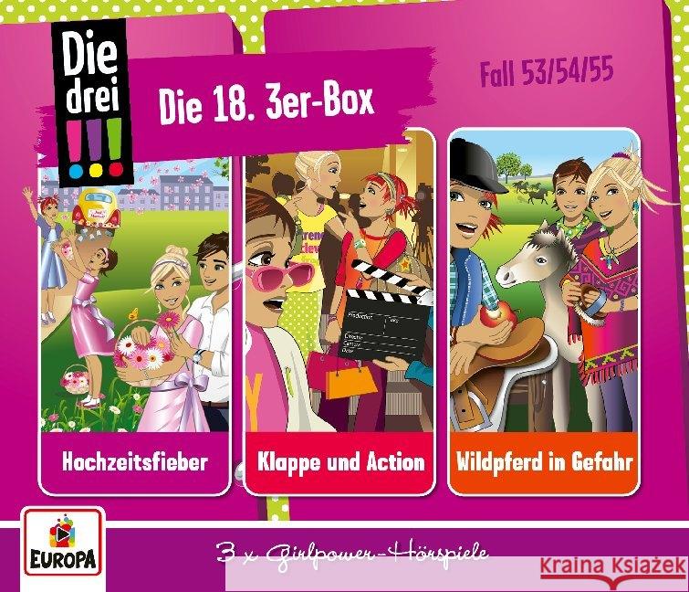 Die drei !!!, 3er Box. Box.18, 3 Audio-CD  9783803262103 United Soft Media (USM) - książka