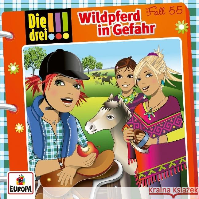 Die drei !!! 55: Wildpferd in Gefahr, 1 Audio-CD  9783803261557 United Soft Media (USM) - książka