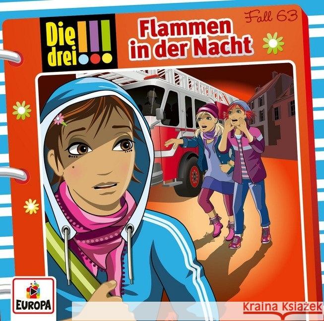 Die drei !!! - Flammen in der Nacht, 1 Audio-CD  9783803261649 United Soft Media (USM) - książka