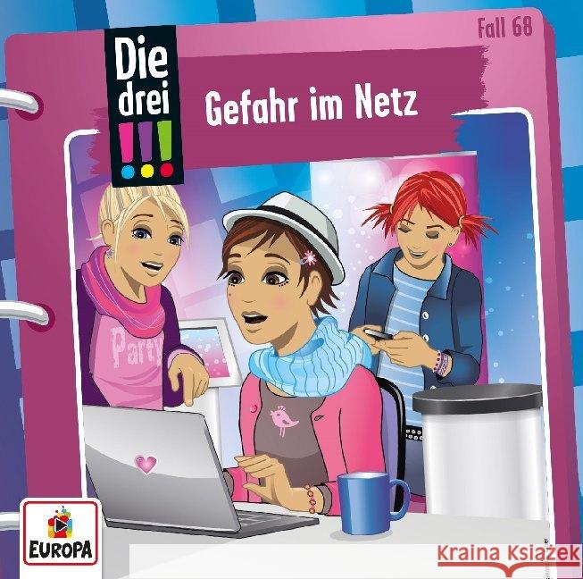 Die drei !!! - Gefahr im Netz. Tl.68, 1 Audio-CD  9783803261694 United Soft Media (USM) - książka