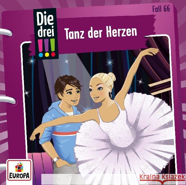 Die drei !!! - Tanz der Herzen. Tl.66, 1 Audio-CD  9783803261670 United Soft Media (USM) - książka