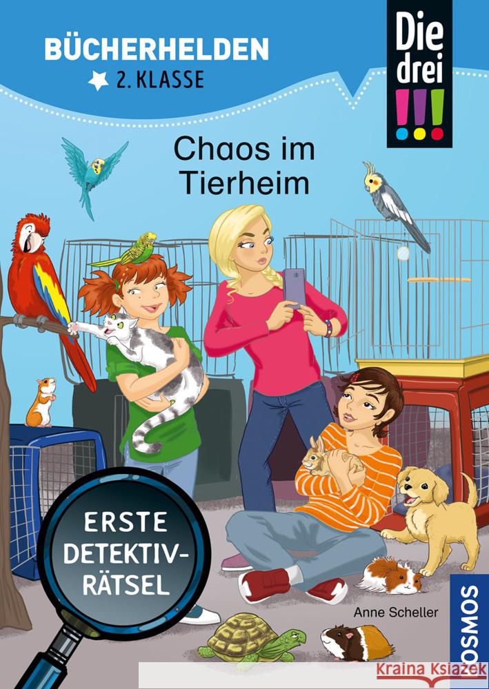 Die drei !!!, Bücherhelden 2. Klasse, Chaos im Tierheim Scheller, Anne 9783440170113 Kosmos (Franckh-Kosmos) - książka