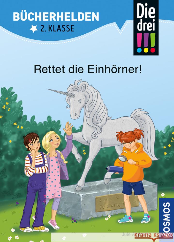 Die drei !!!, Bücherhelden 2. Klasse, Rettet die Einhörner! Ambach, Jule 9783440175026 Kosmos (Franckh-Kosmos) - książka