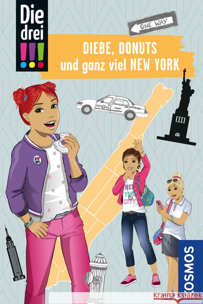 Die drei !!!, Diebe, Donuts und ganz viel New York Ambach, Jule 9783440173312 Kosmos (Franckh-Kosmos) - książka