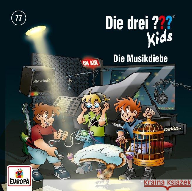 Die drei ??? Kids - Die Musikdiebe. Tl.77, 1 Audio-CD  9783803260604 United Soft Media (USM) - książka