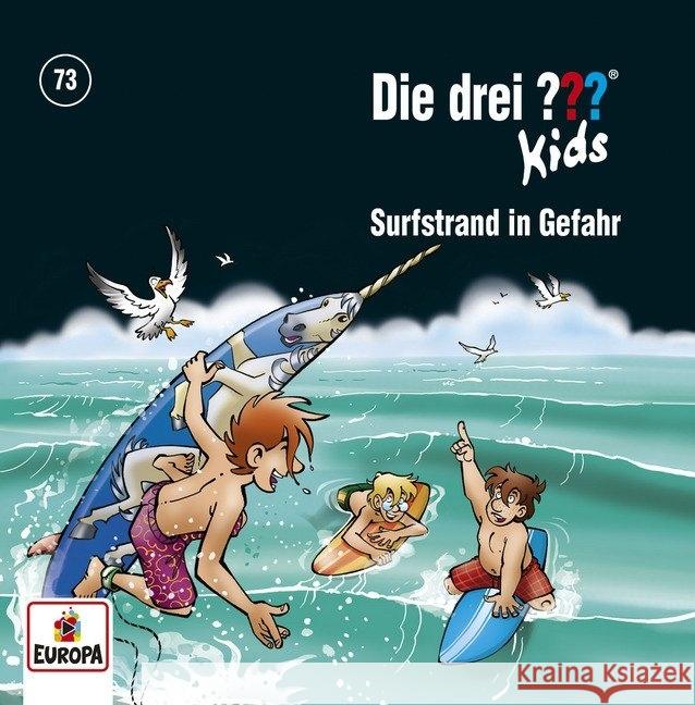 Die drei ??? Kids - Surfstrand in Gefahr, 1 Audio-CD  9783803260567 United Soft Media (USM) - książka