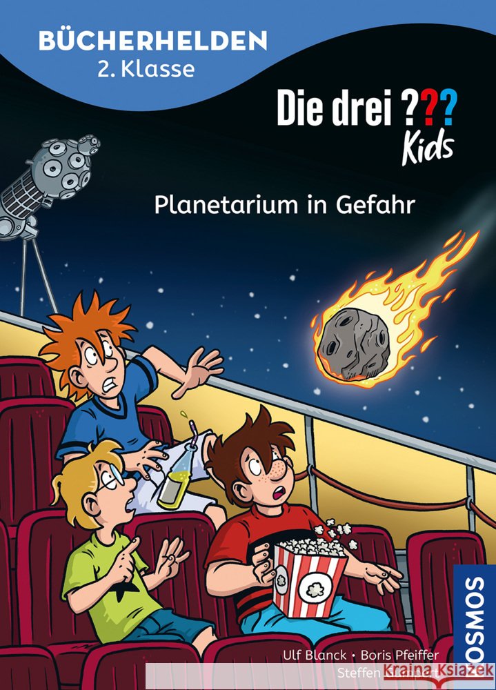 Die drei ??? Kids, Bücherhelden 2. Klasse, Planetarium in Gefahr Blanck, Ulf, Pfeiffer, Boris 9783440184530 Kosmos (Franckh-Kosmos) - książka