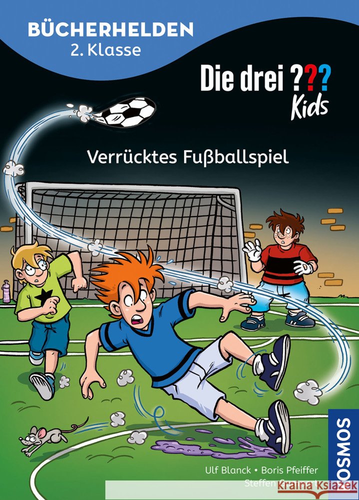 Die drei ??? Kids, Bücherhelden 2. Klasse, Verrücktes Fußballspiel Blanck, Ulf, Pfeiffer, Boris 9783440184936 Kosmos (Franckh-Kosmos) - książka