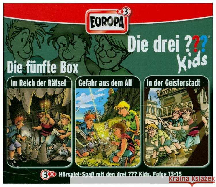 Die drei ???-Kids - Die 5. Box. Box.5, 3 Audio-CDs : Folge 13-15 Blanck, Ulf 9783803233097 United Soft Media (USM) - książka