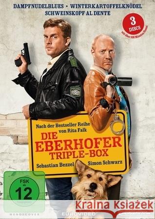 Die Eberhofer Triple Box, 3 DVD : Dampfnudelblues; Schweinskopf al dente; Winterkartoffelknödel. Für Hörgeschädigte geeignet Falk, Rita 4009750233207 EuroVideo Medien - książka