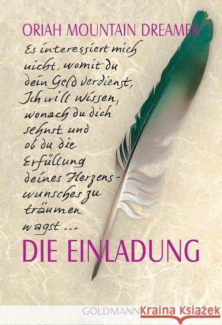 Die Einladung Oriah Mountain Dreamer   9783442215669 Goldmann - książka