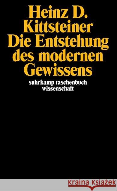 Die Entstehung des modernen Gewissens Kittsteiner, Heinz D. 9783518287927 Suhrkamp - książka