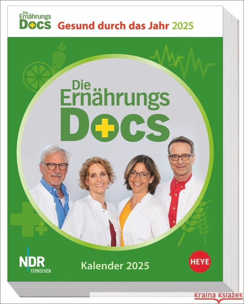 Die Ernährungs-Docs - Gesund durch das Jahr Tagesabreißkalender 2025  9783756409105 Heye - książka