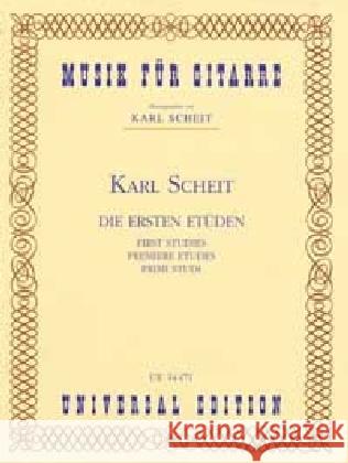 Die ersten Etüden, für Gitarre  9783702413040 Universal Edition - książka