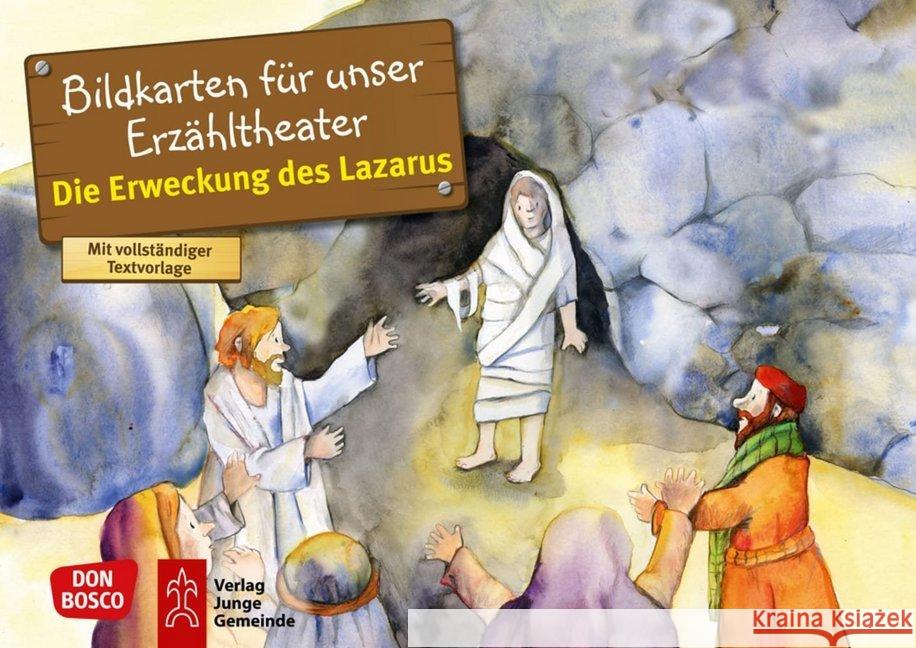Die Erweckung des Lazarus, Kamishibai Bildkartenset : Entdecken. Erzählen. Begreifen Nommensen, Klaus-Uwe 4260179512049 Don Bosco Medien - książka