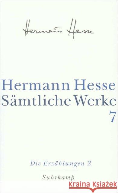 Die Erzählungen. Tl.2 : 1907-1910 Hesse, Hermann 9783518411070 Suhrkamp - książka