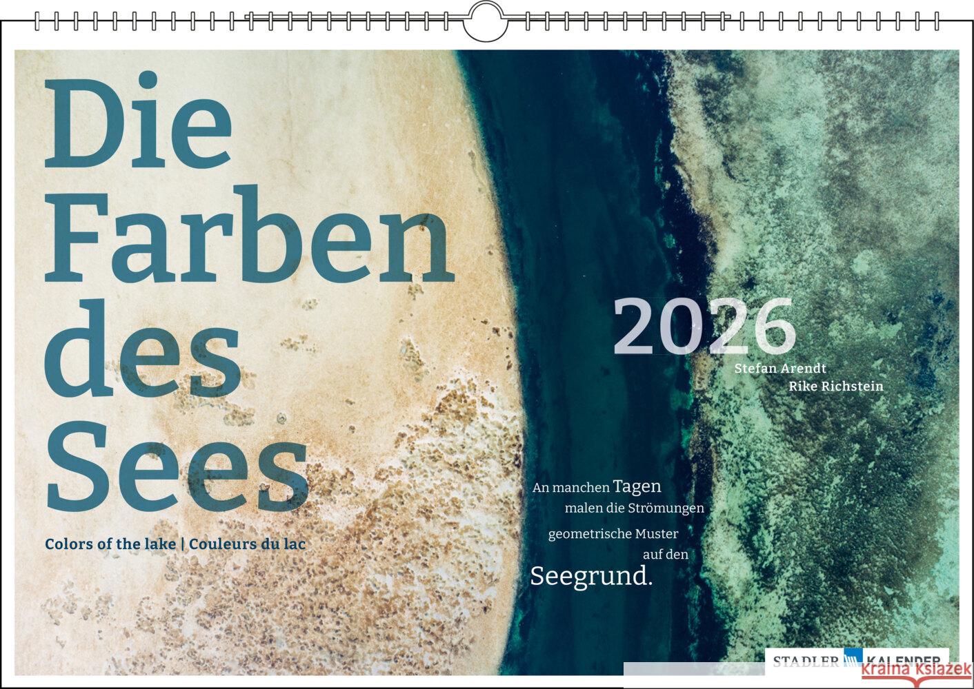 Die Farben des Sees 2026 Richstein, Rike 9783861925071 Stadler Kalenderverlag - książka