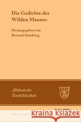 Die Gedichte des Wilden Mannes  9783484200333 Max Niemeyer Verlag - książka