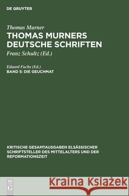 Die Geuchmat Fuchs, Eduard 9783111166353 Walter de Gruyter - książka