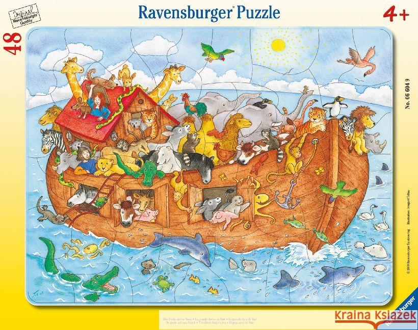 Die Große Arche Noah (Rahmenpuzzle)  4005556066049 Ravensburger Verlag - książka