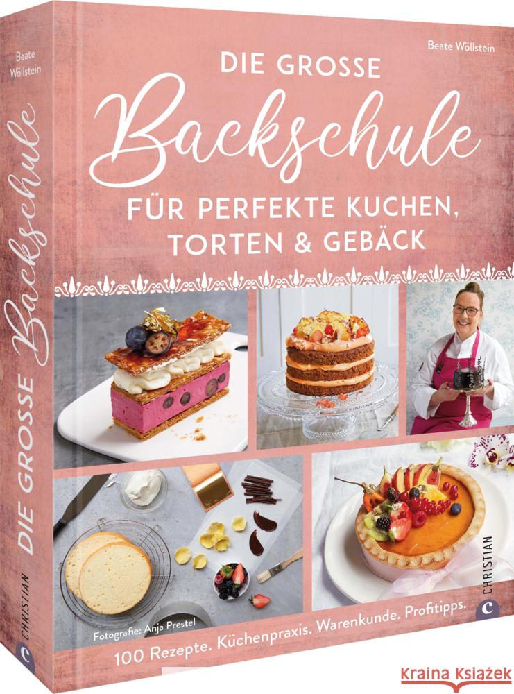 Die große Backschule für perfekte Torten, Kuchen und Gebäck Wöllstein, Beate 9783959616423 Christian - książka