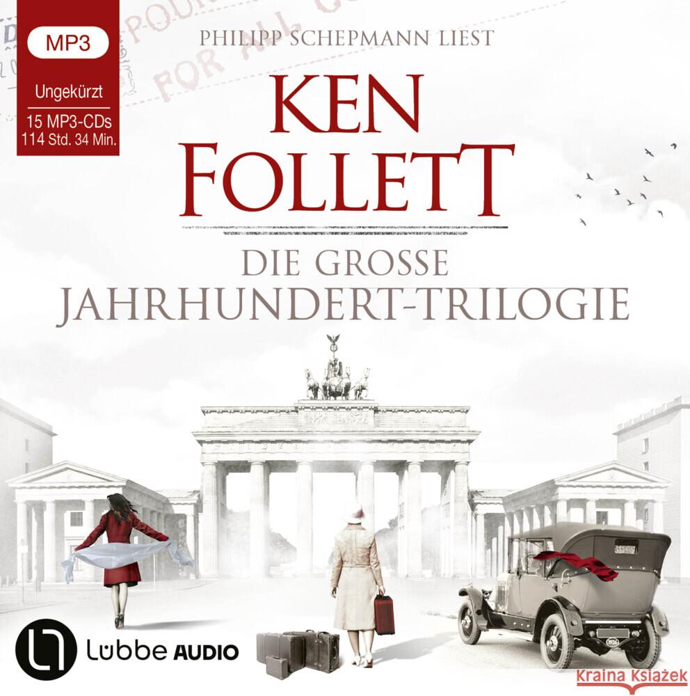 Die große Jahrhundert-Trilogie, 15 Audio-CD, 15 MP3 Follett, Ken 9783785787557 Bastei Lübbe - książka