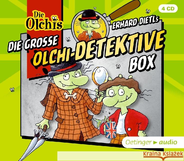 Die große Olchi-Detektive-Box, 4 Audio-CDs : Hörspielbox mit 4 Folgen Olchi-Detektive Dietl, Erhard; Iland-Olschewski, Barbara 9783837310382 Oetinger Media - książka